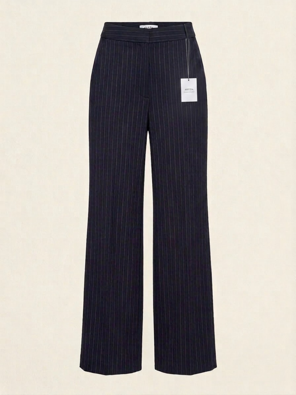 NWT Aritzia Limitless Pant Eversential  Striped - Dark Night Navy/Multi - Size 8